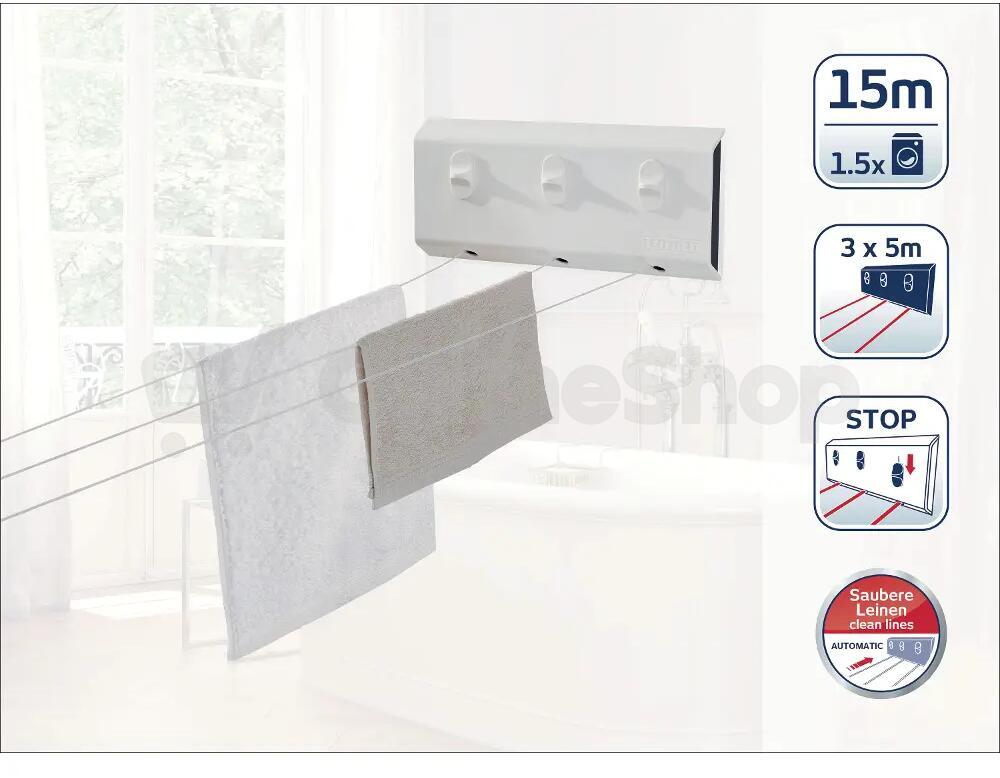 Sušák na prádlo Rollfix Triple 150 Longline LEIFHEIT