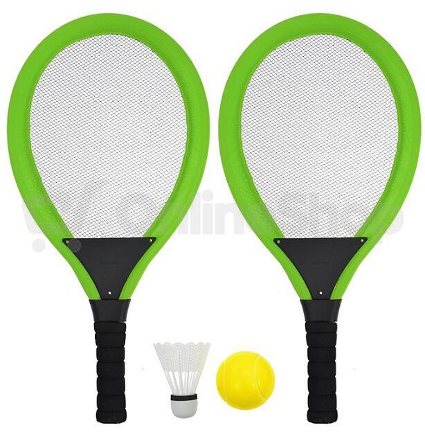 Líný tenis RULYT® set zelený - rakety, míček, košík