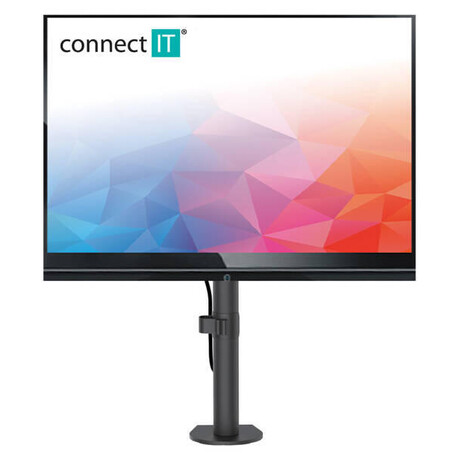 CONNECT IT SingleArm stoln drk na 1 monitor, ty , ERN (CMF-3103-BK)