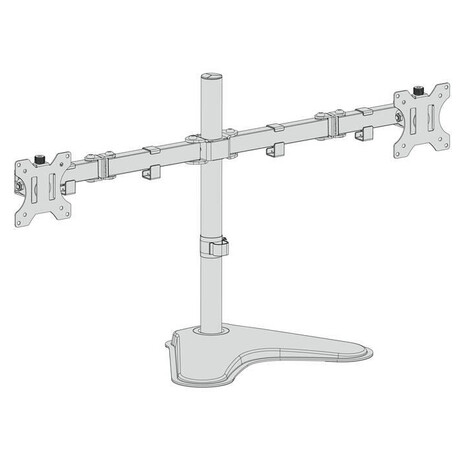 CONNECT IT TwinArm stoln drk na 2 monitory, s podstavcem, ERN (CMF-3204-BK)