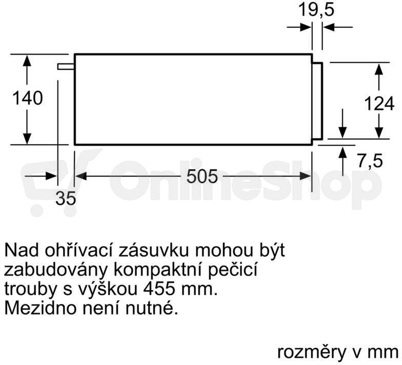 Zásuvka ohřevná Bosch BIC510NB0