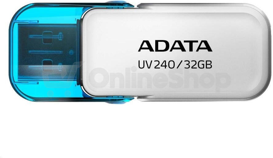 ADATA Flash disk UV240 32GB / USB 2.0 / bílá (AUV240-32G-RWH)