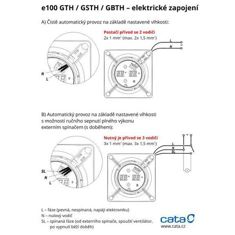 Cata e100 GBTH, černý, lehce poškozený obal (foto 2)