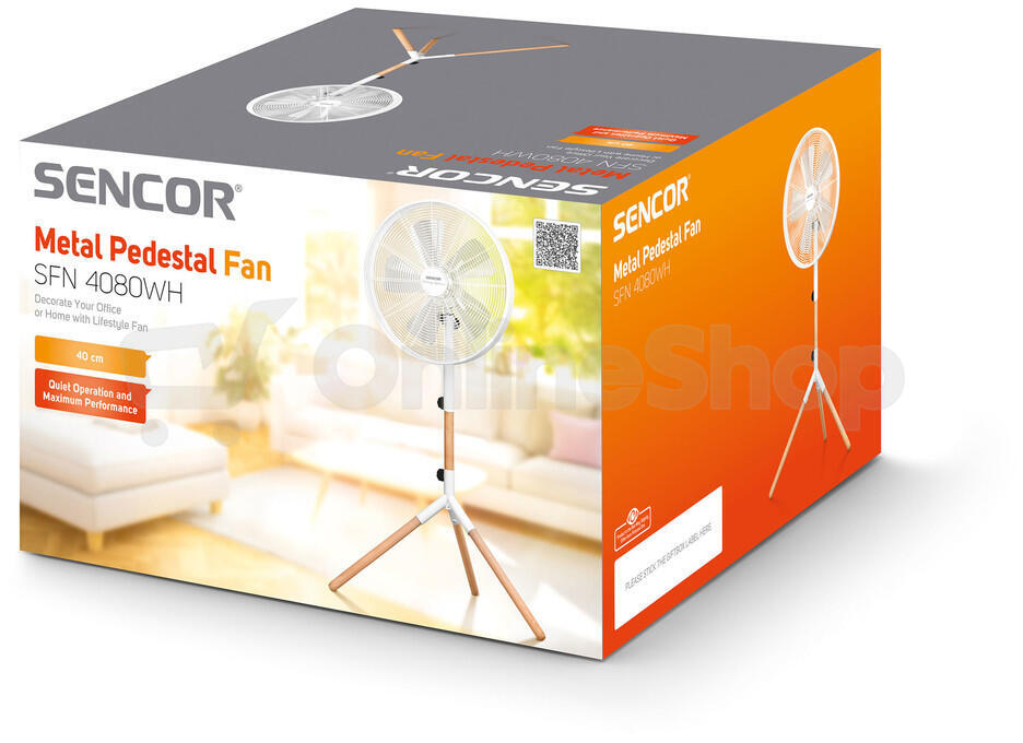 Stojanový ventilátor Sencor SFN 4080WH | Skutečná fotografie prodávaného kusu | Skutečná fotografie prodávaného kusu | Skutečná fotografie prodávaného kusu