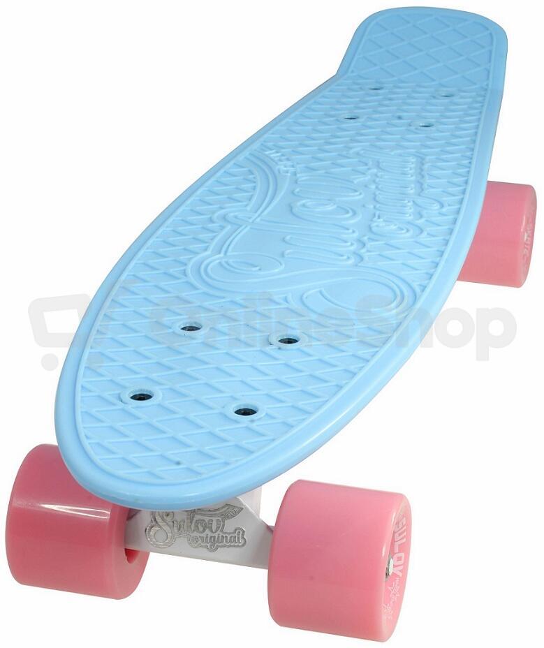 Penny board 22" SULOV® PASTEL modro-ružový