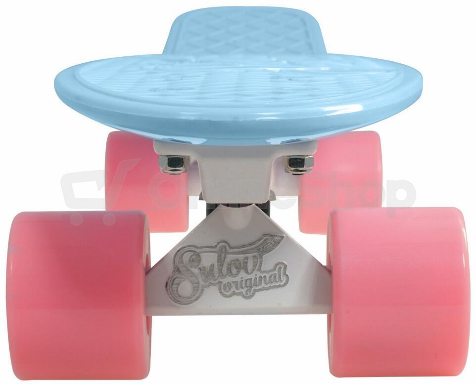 Penny board 22" SULOV® PASTEL modro-ružový