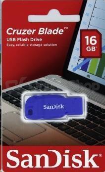 SanDisk Flash Disk 16GB Cruzer Blade, USB 2.0, modrá (SDCZ50C-016G-B35BE)
