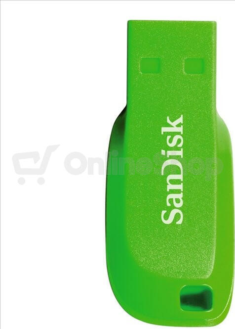 SanDisk Flash Disk 16GB Cruzer Blade, USB 2.0, zelená (SDCZ50C-016G-B35GE)