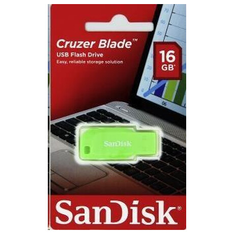 SanDisk Flash Disk 16GB Cruzer Blade, USB 2.0, zelen (foto 2)