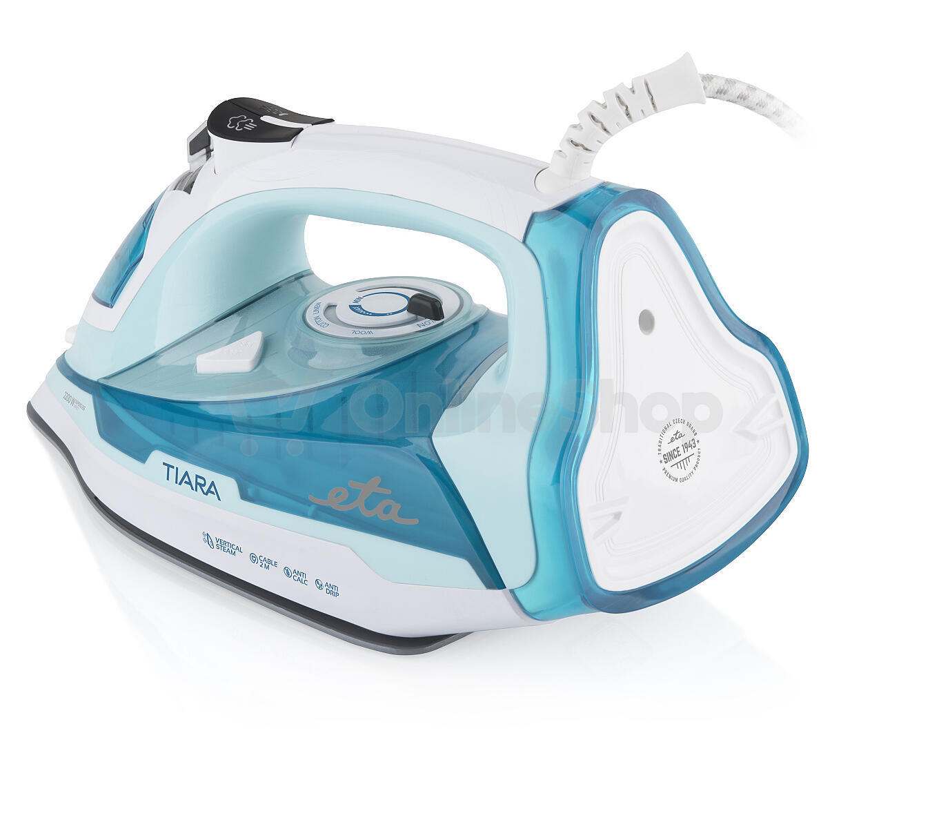 Žehlička ETA Tiara II 0269 90000, tyrkysová