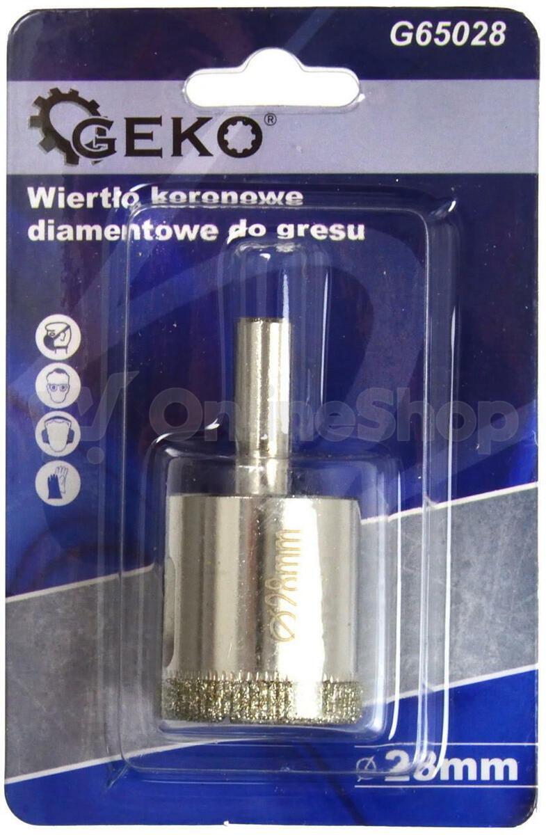 Vrták diamantový korunkový, 28 mm GEKO