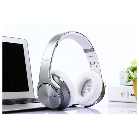 Bluetooth sluchátka s mikrofonem EVOLVEO SupremeSound E9, stříbrné (SD-E9-DG)