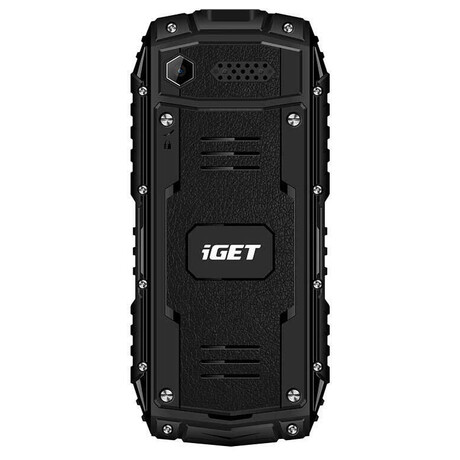 iGET Defender D10 Black - odoln telefon IP68, DualSIM, 2500 mAh, BT, powerbanka, svtilna, FM, MP3 (84000426)