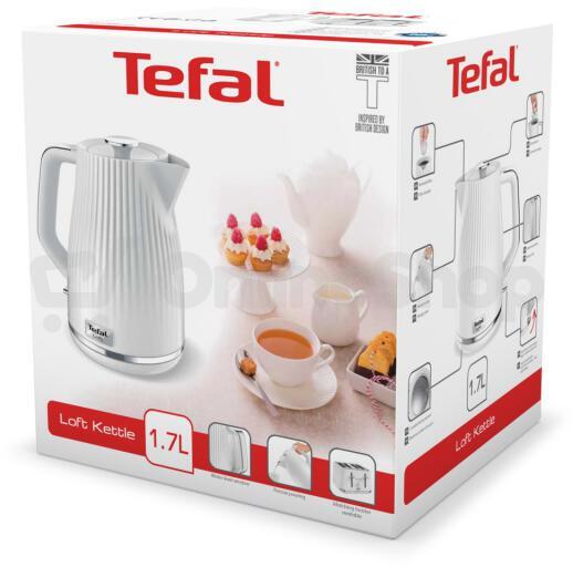 SET Rychlovarná konvice Tefal LOFT KO250130 + Topinkovač Tefal Loft 2S ...