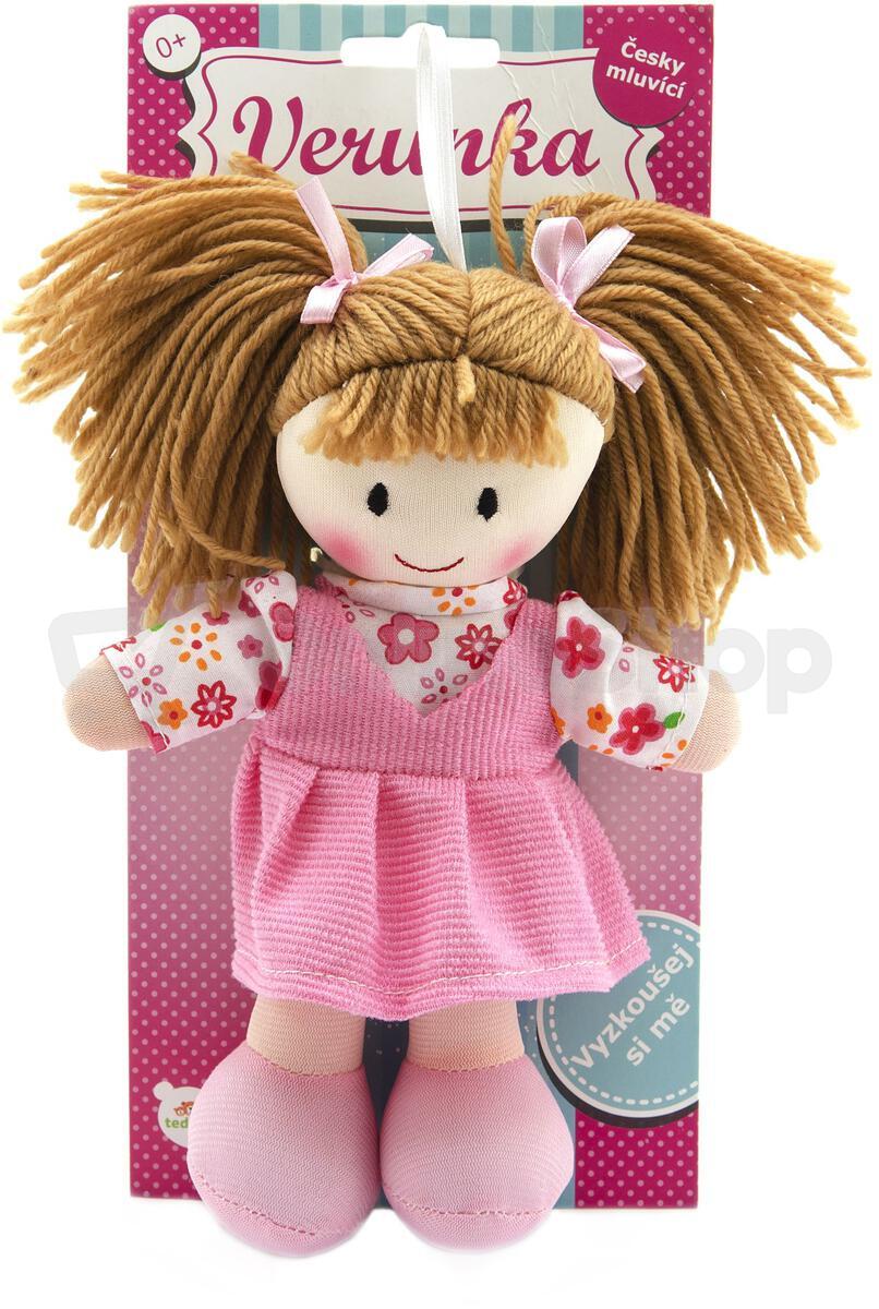 Hadrová panenka Teddies Verunka, česky mluvící