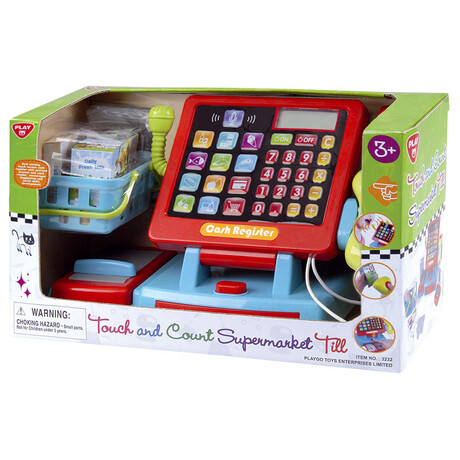 Teddies Pokladna dotykov sdoplky plast nabaterie sezvukem vkrabici 35x22x15cm (foto 1)