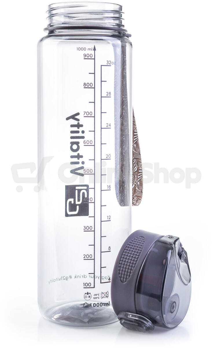 Láhev G21 na pití, 1000 ml, šedá