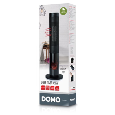 Teplovzdun ventiltor s imitac ohn - DOMO DO7345H