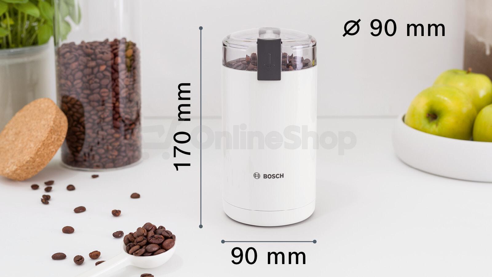 Mlýnek na kávu Bosch TSM6A011W, bílý