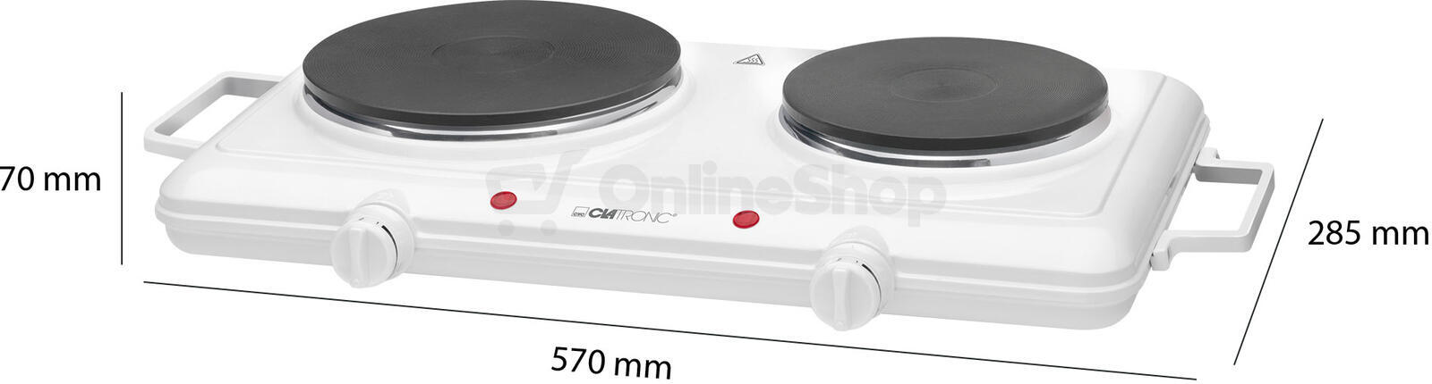 Elektrický dvouplotýnkový vařič Clatronic DKP3583