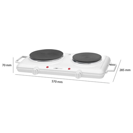 Elektrický dvouplotýnkový vařič Clatronic DKP3583