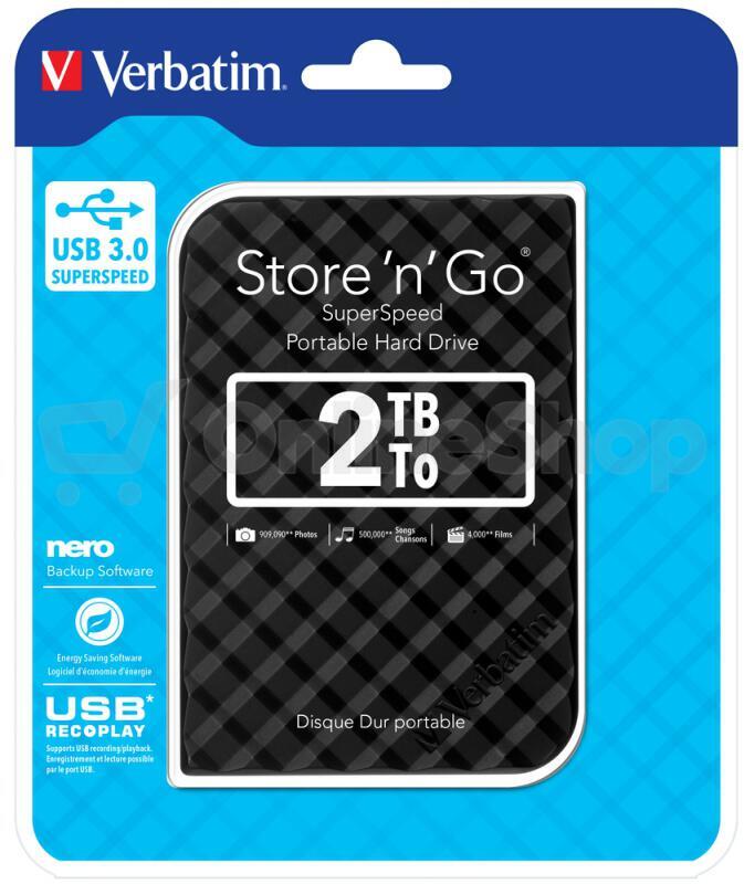 HDD ext. 2,5" Verbatim Store 'n' Go GEN2 2TB, USB 3.0 - černý