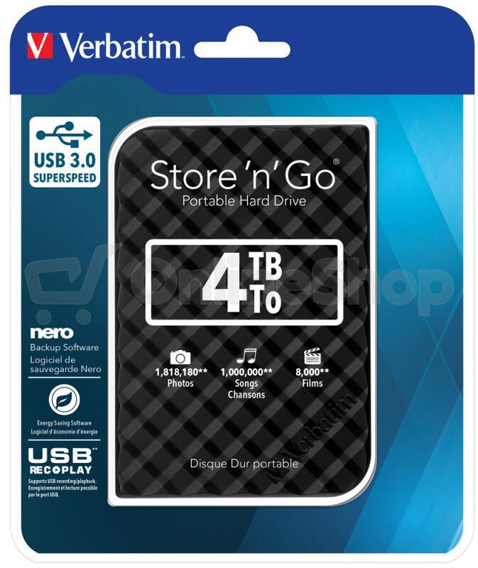 HDD ext. 2,5" Verbatim Store 'n' Go GEN2 4TB - černý