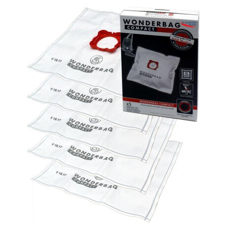 Trojvrstvé sáčky do vysavače Rowenta WB305140 Wonderbag Compact (5 ks)+adaptér