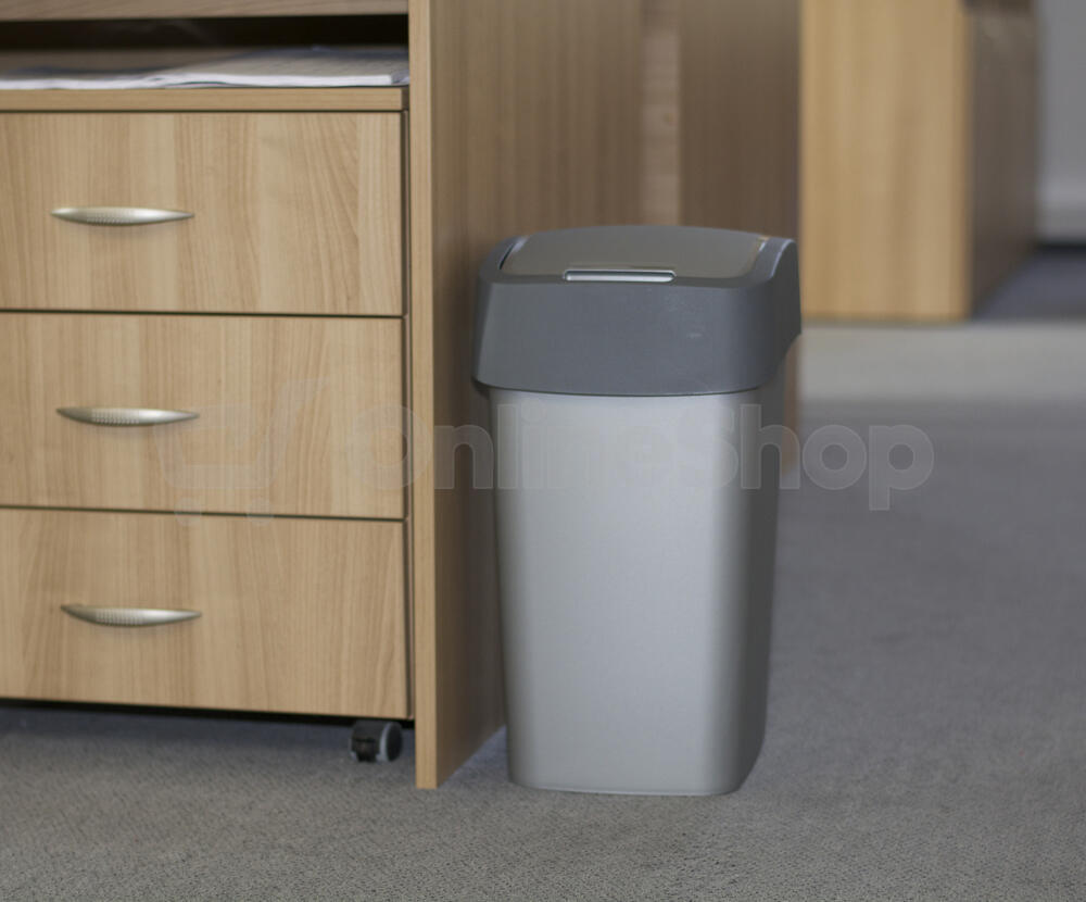 CURVER FLIPBIN 25L odpadkový koš - šedý