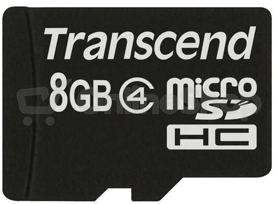 Paměťová karta Transcend MicroSDHC 8GB Class4