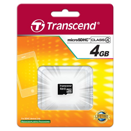 Pamov karta Transcend MicroSDHC 4GB Class4