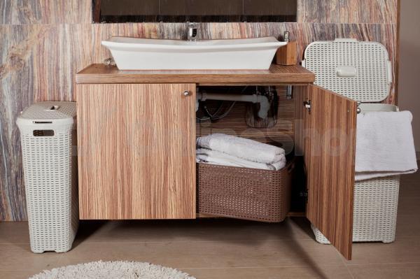 CURVER RATTAN STYLE 40L koš na prádlo - krémový