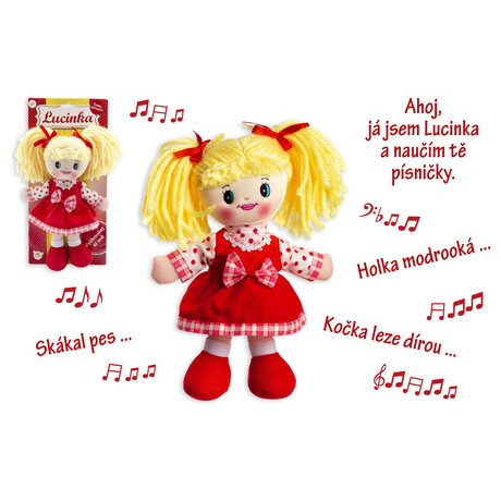 Hadrov panenka Teddies Lucinka, esky zpvajc, 30 cm