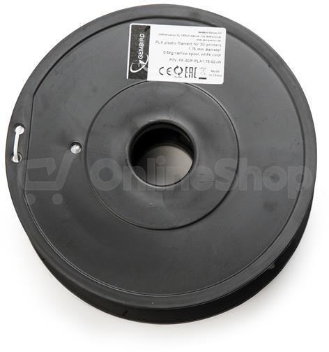 Filament GEMBIRD, PLA PLUS, 1,75mm, 1kg, bílá