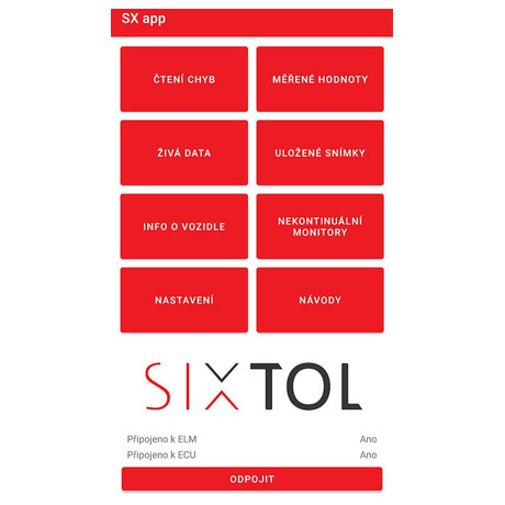Autodiagnostika SX1 bluetooth bílá, Android, Windows SIXTOL (foto 3)
