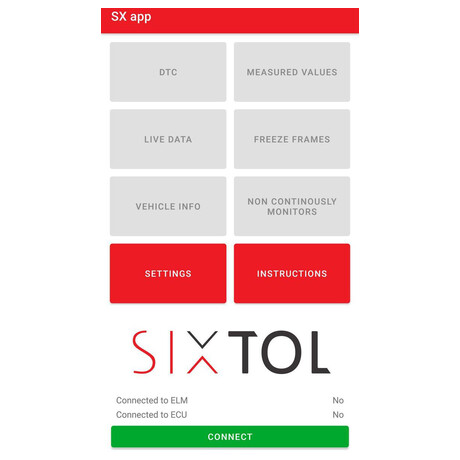 Autodiagnostika SX1 bluetooth bílá, Android, Windows SIXTOL (foto 6)