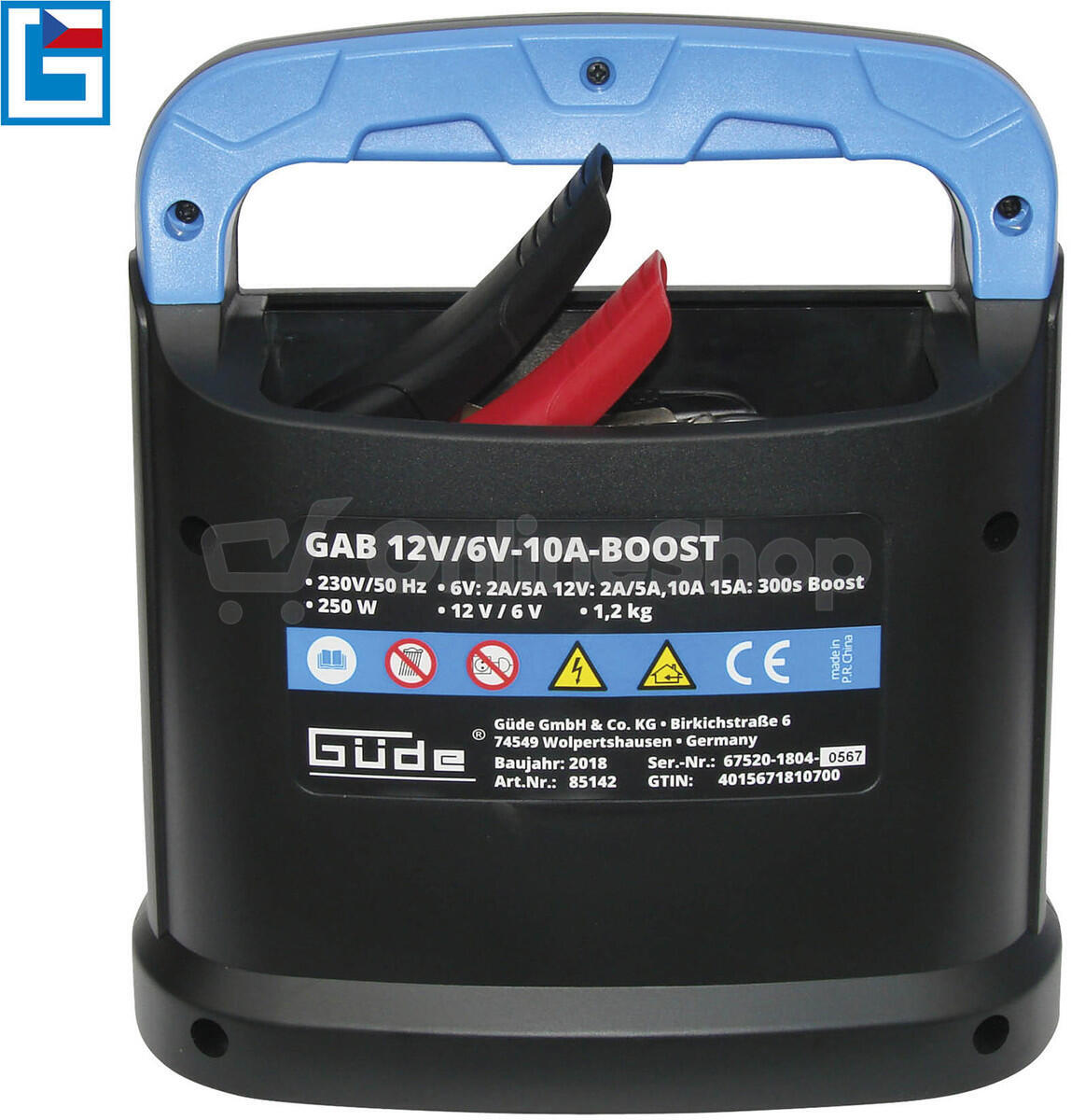 Automatická nabíječka baterií GAB 12V/6V-10A-BOOST Güde