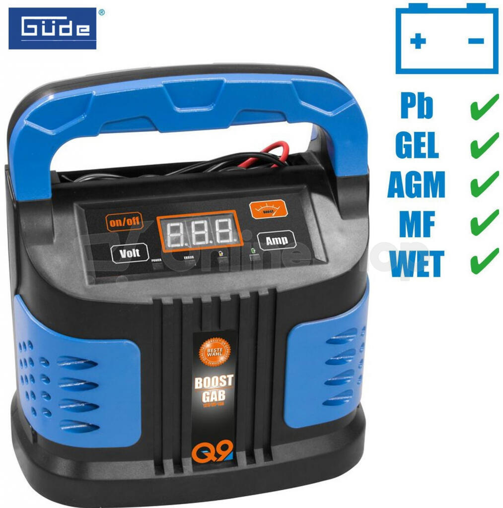 Automatická nabíječka baterií GAB 12V/6V-10A-BOOST Güde