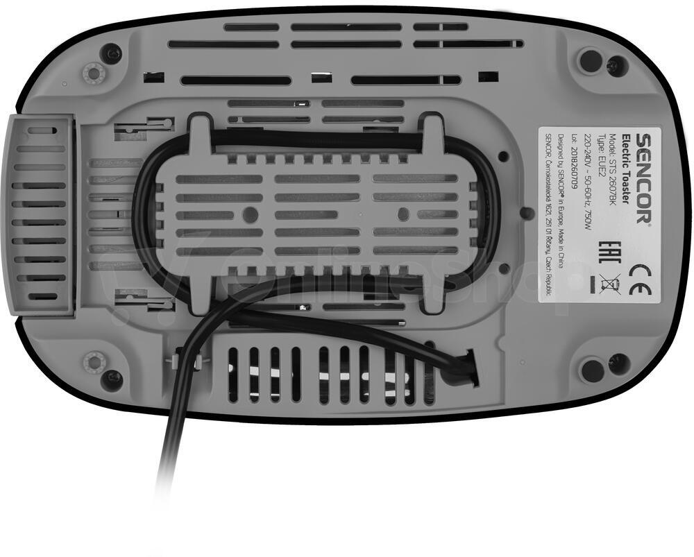 Topinkovač Sencor STS 2607 černý