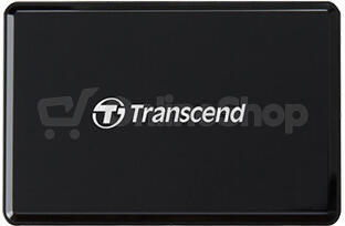 Transcend USB 3.1 čtečka paměťových karet, černá - SDHC/SDXC (UHS-I/II), microSDHC/SDXC (UHS-I), CompactFlash (UDMA6/7) (TS-RDF9K2)