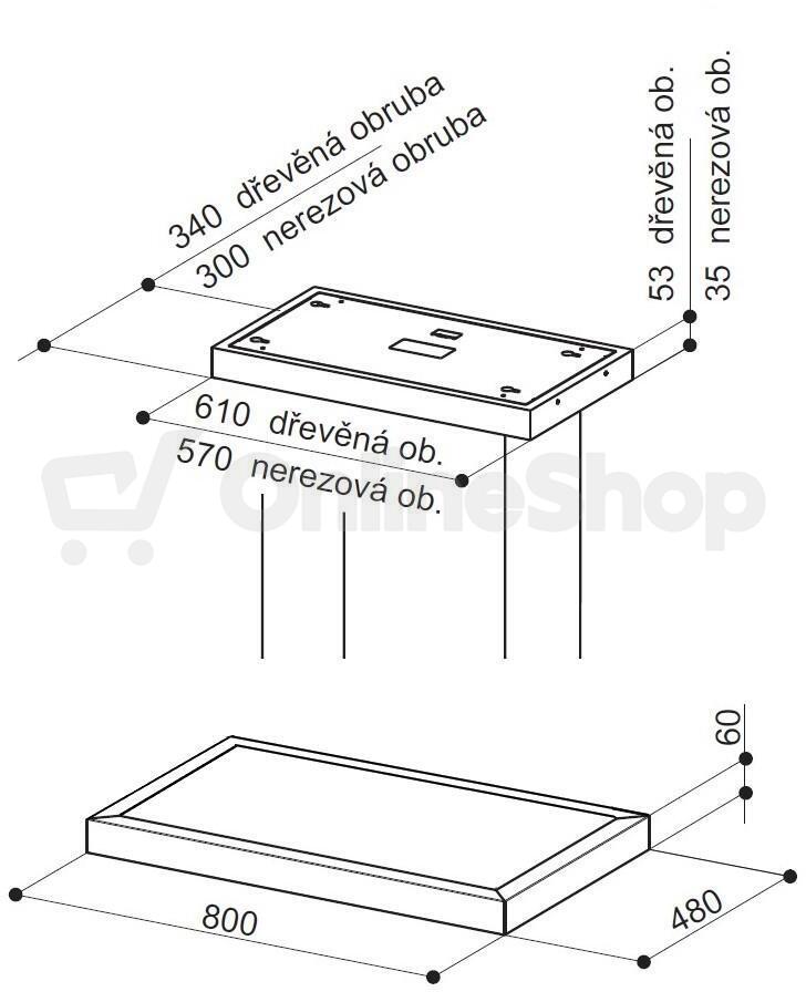 Sada rámů pro recirkulaci NEREZ Faber