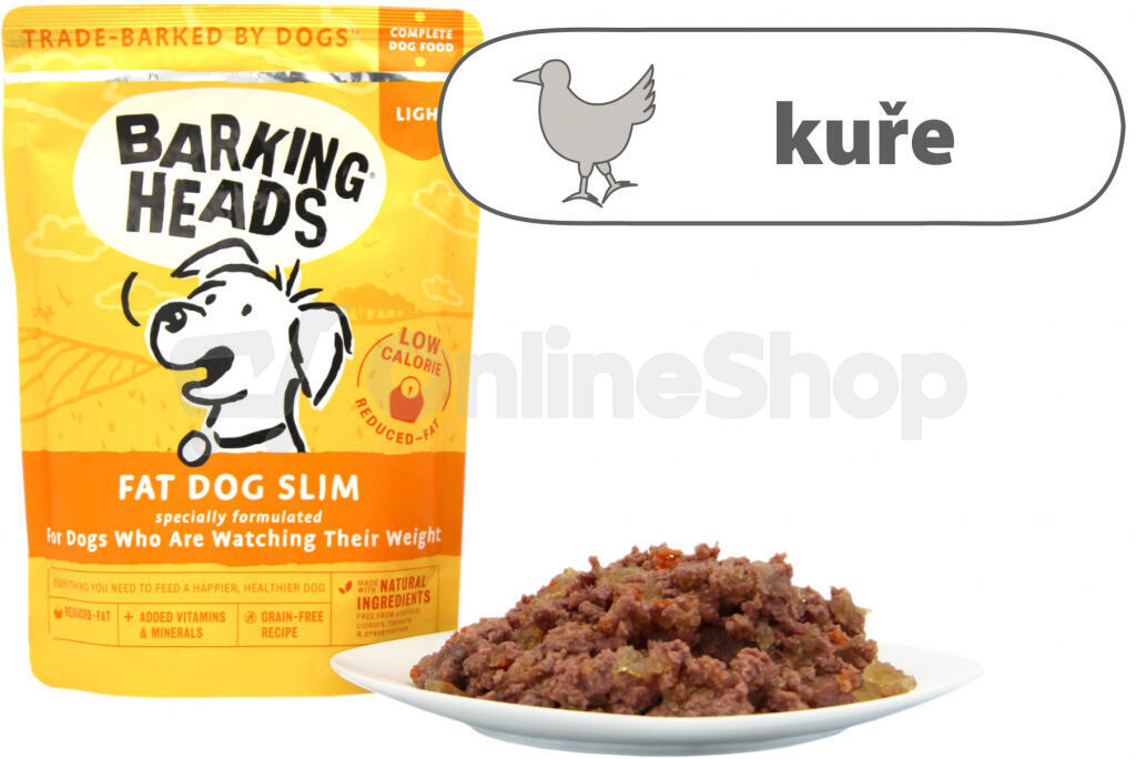 Kapsička pro psy Barking Heads Fat Dog Slim NEW 300g
