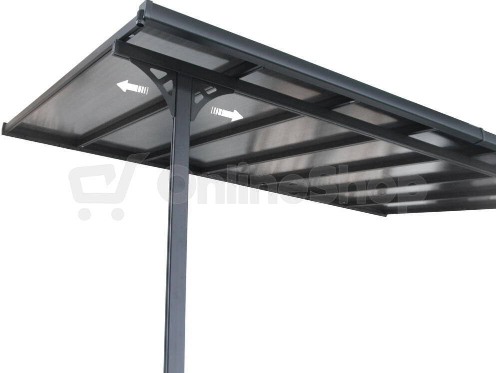 Pergola ROJA BRUCE F - transparentní polykarbonát