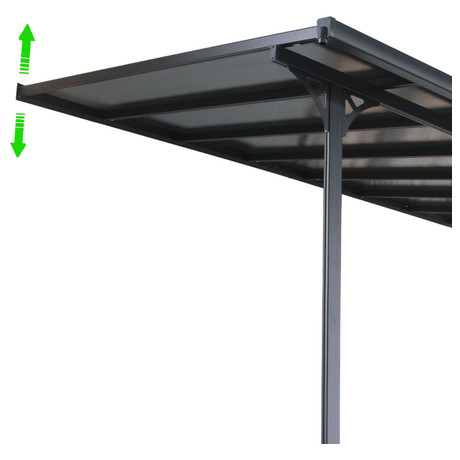 Pergola Rojaplast BRUCE F - transparentn polykarbont