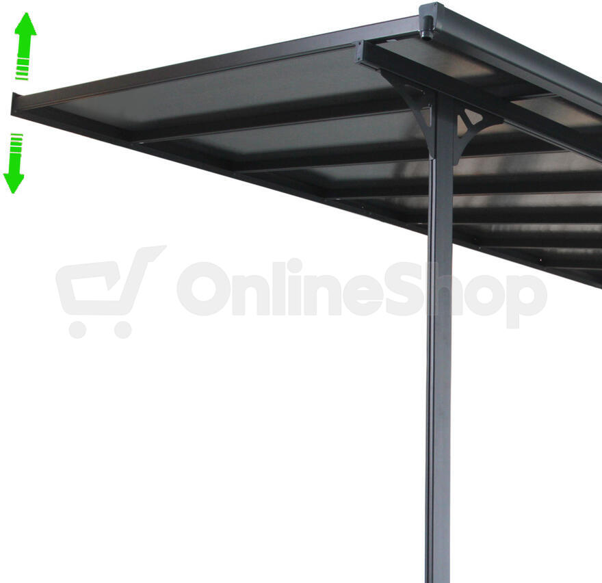 Pergola ROJA BRUCE H, transparentní polykarbonát