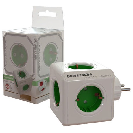 Zásuvka Powercube Original - bílá/zelená - Powercube -&nbsp;zelená (foto 4)