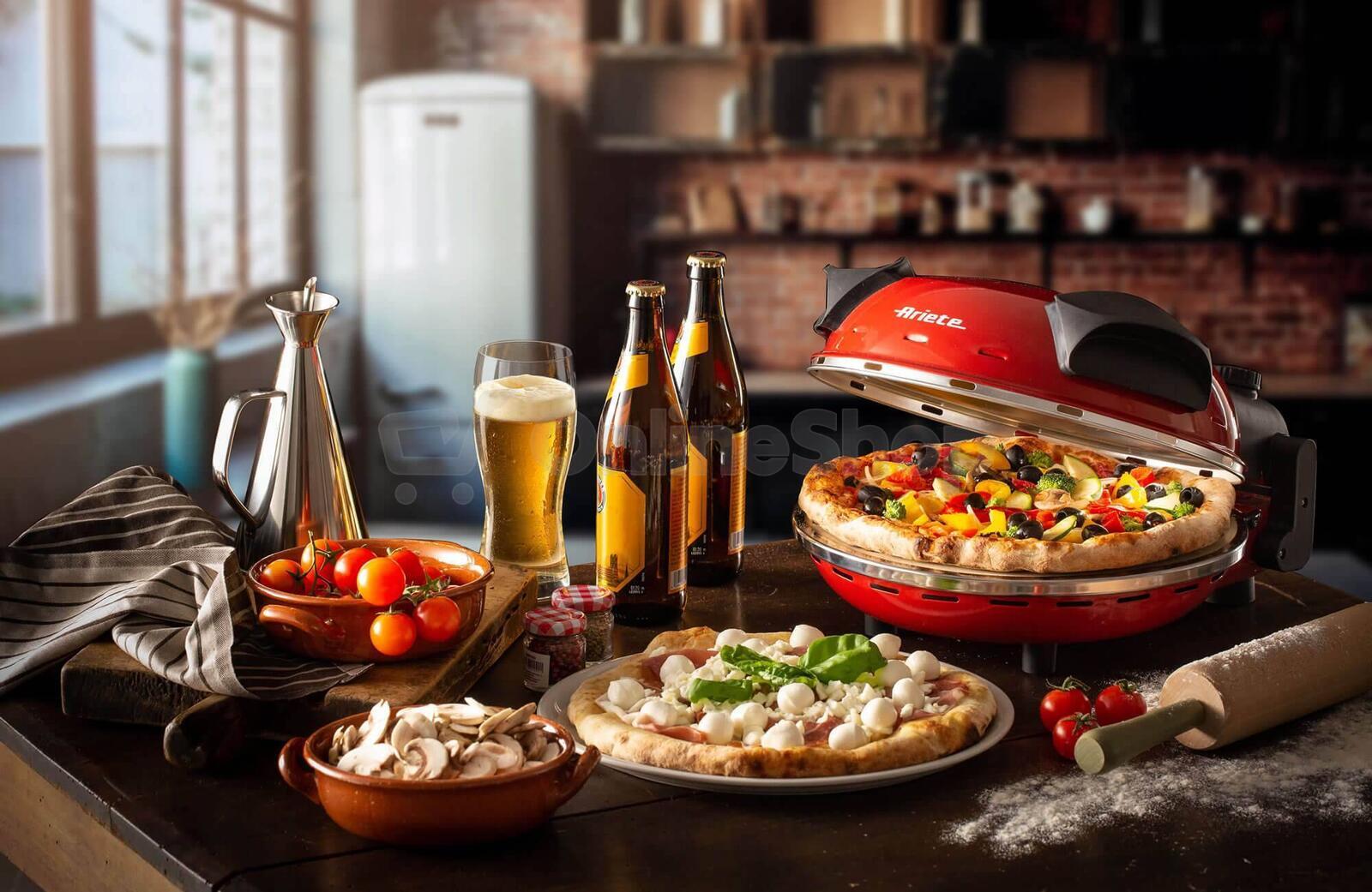 Ariete Pizza in 4 'minutes 909, červená