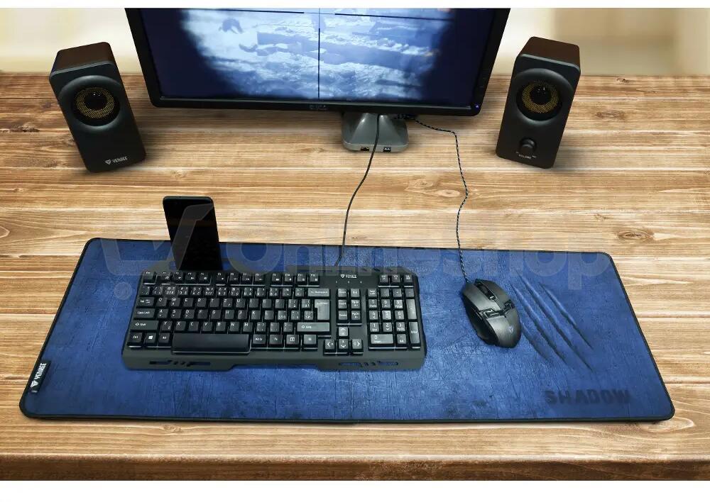 Herní podložka pod myš YENKEE YPM 3007 SHADOW XL