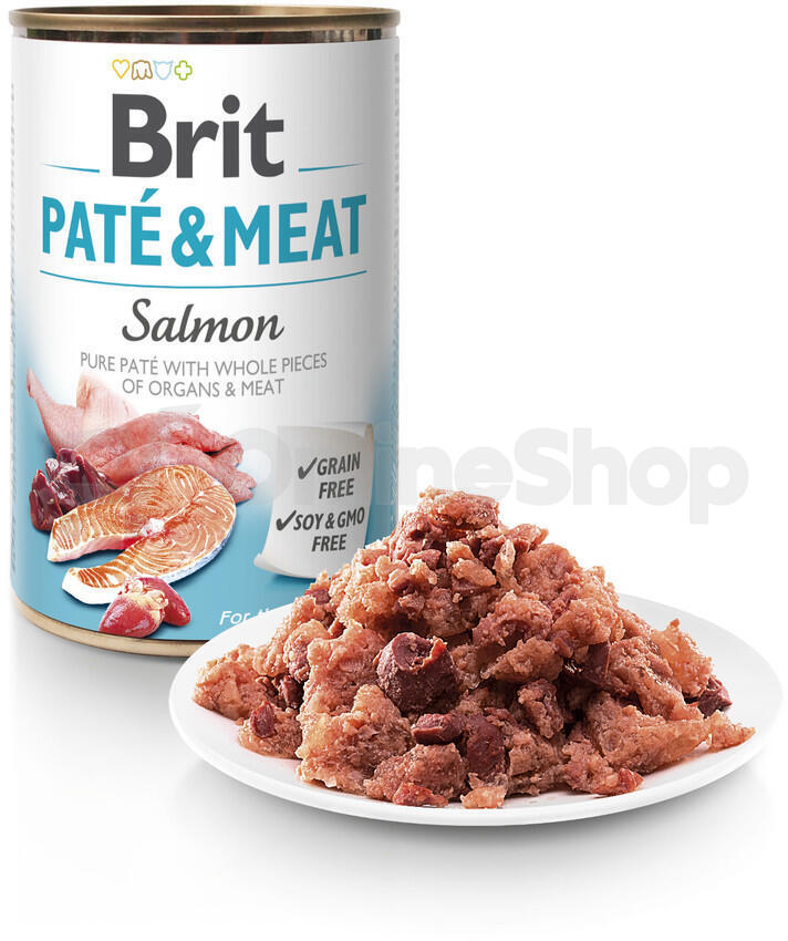 Brit Dog konz Paté & Meat Salmon 800g