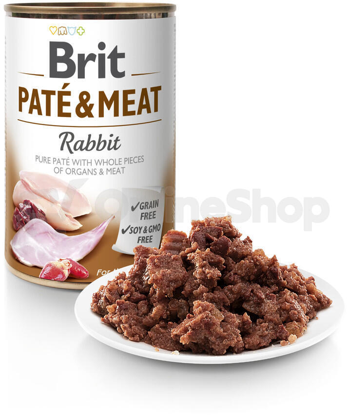 Brit Dog konz Paté & Meat Rabbit 800g